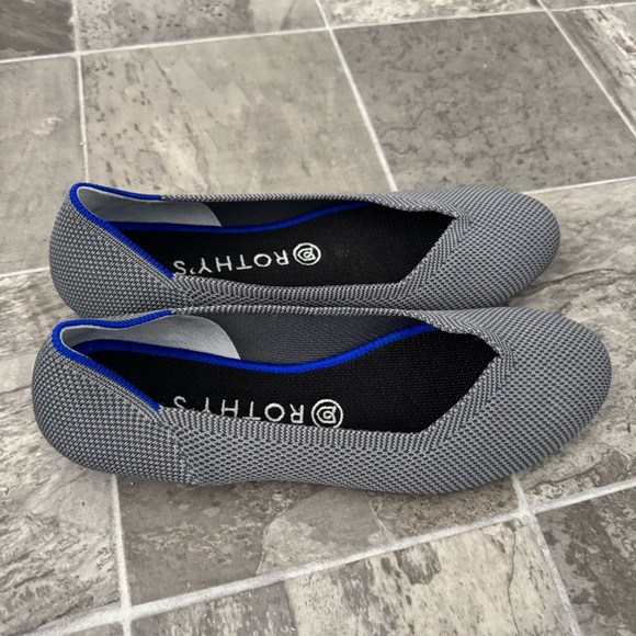 Rothy’s Flats Size 9 Birdseye Gray Grey - Picture 2 of 11